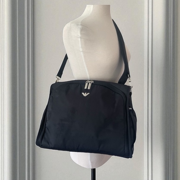 ARMANI BABY BLACK NYLON BAG - Picture 1 of 16